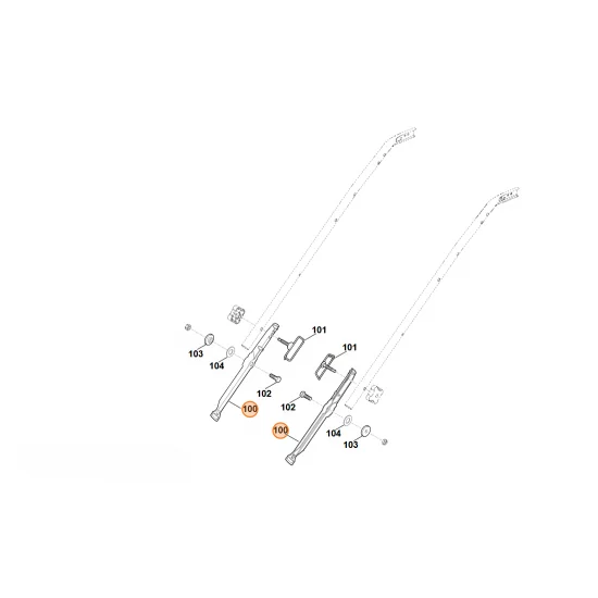 Stihl  Dolna część uchwytu kierującego 6375 763 4800